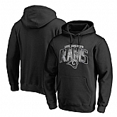 Men's Los Angeles Rams NFL Pro Line by Fanatics Branded Arch Smoke Pullover Hoodie Black,baseball caps,new era cap wholesale,wholesale hats
